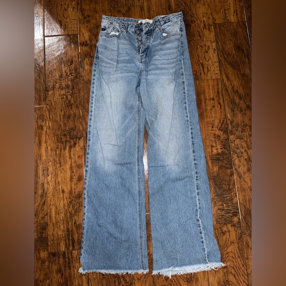 KanCan Light Blue Wide-Leg Jeans